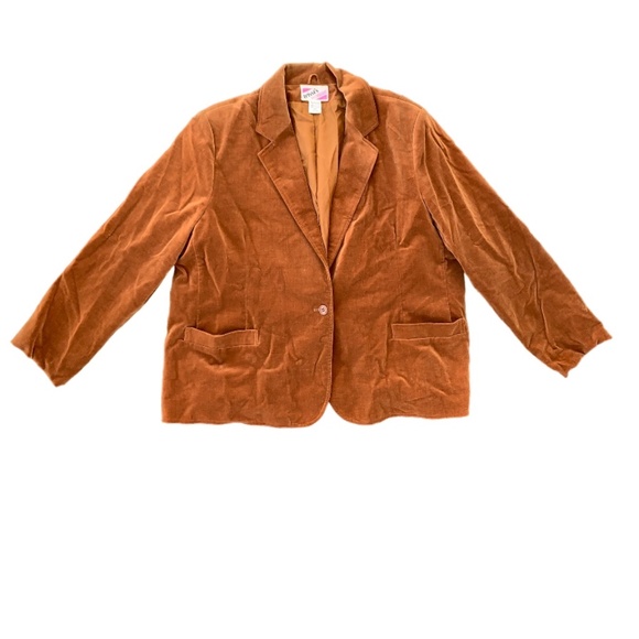 Vintage trissi's Woman Velvet Blazer Size 42 Cotton Made in Japan 80s Jacket - Picture 1 of 6